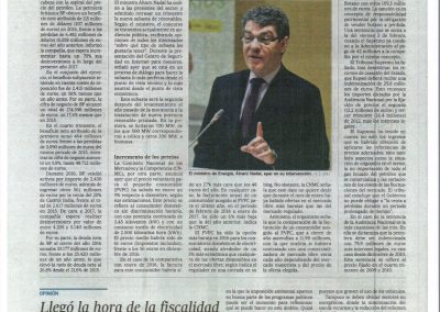 Recortes de Prensa (El País): Energía retrasa hasta junio la nueva subasta de renovables